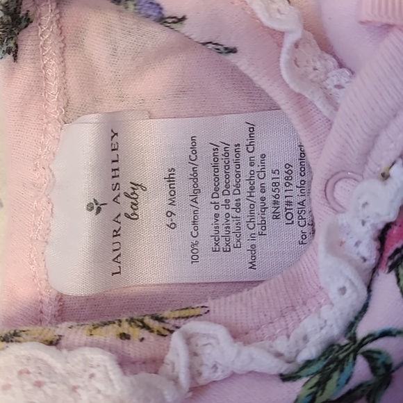 Set of two Laura Ashley footed sleepers/footies - Picture 4 of 7